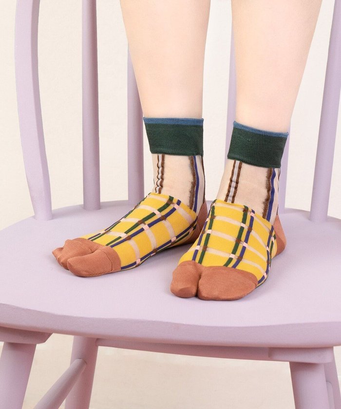【コキュウ/COQ】のmultiple check シアーチェック足袋ソックス インテリア・キッズ・メンズ・レディースファッション・服の通販 founy(ファニー) https://founy.com/ ファッション Fashion レディースファッション Fashion for Women ソックス&靴下 Socks & Hosiery レッグウェア・ストッキング Legwear & Hosiery カラフル Colorful Design コレクション Collection, Seasonal Line ソックス Socks, Hosiery タンブラー Tumbler, Travel Mug チェック Check, Plaid, Tartan バランス Balance, Style Balance メッシュ Mesh, Net Fabric モチーフ Motif, Design Theme おすすめ Recommended / Our Picks 犬 Dog |ID: prp329100004664145 ipo3291000000033741464