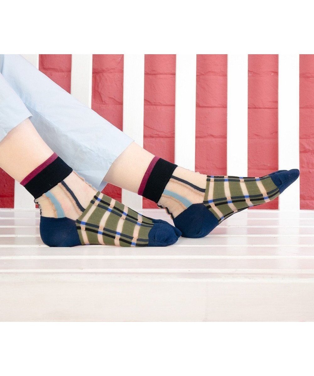 【コキュウ/COQ】のmultiple check シアーチェック足袋ソックス インテリア・キッズ・メンズ・レディースファッション・服の通販 founy(ファニー) ファッション Fashion レディースファッション Fashion for Women ソックス&靴下 Socks & Hosiery レッグウェア・ストッキング Legwear & Hosiery カラフル Colorful Design コレクション Collection, Seasonal Line ソックス Socks, Hosiery タンブラー Tumbler, Travel Mug チェック Check, Plaid, Tartan バランス Balance, Style Balance メッシュ Mesh, Net Fabric モチーフ Motif, Design Theme おすすめ Recommended / Our Picks 犬 Dog カーキ|ID: prp329100004664145 ipo3291000000033741468