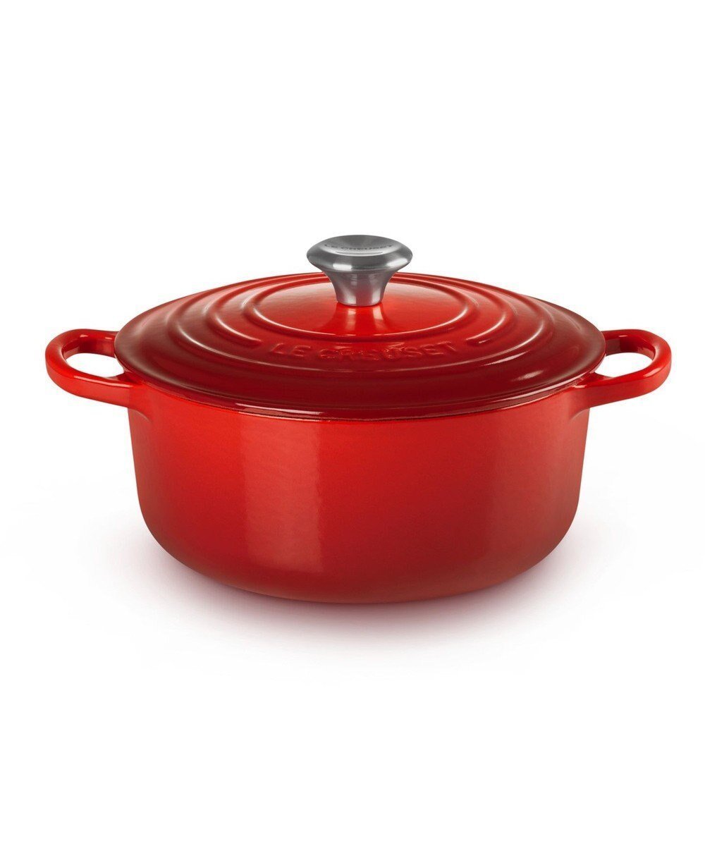 【ヤマト テーブル&キッチン/YAMATO Table & Kitchen】の【ル・クルーゼ】シグニチャー ココット・ロンド 20cm チェリーレッド インテリア・キッズ・メンズ・レディースファッション・服の通販 founy(ファニー) ファッション Fashion レディースファッション Fashion for Women チェリー Cherry, Cherry Pattern レッド|ID: prp329100004664291 ipo3291000000033742019