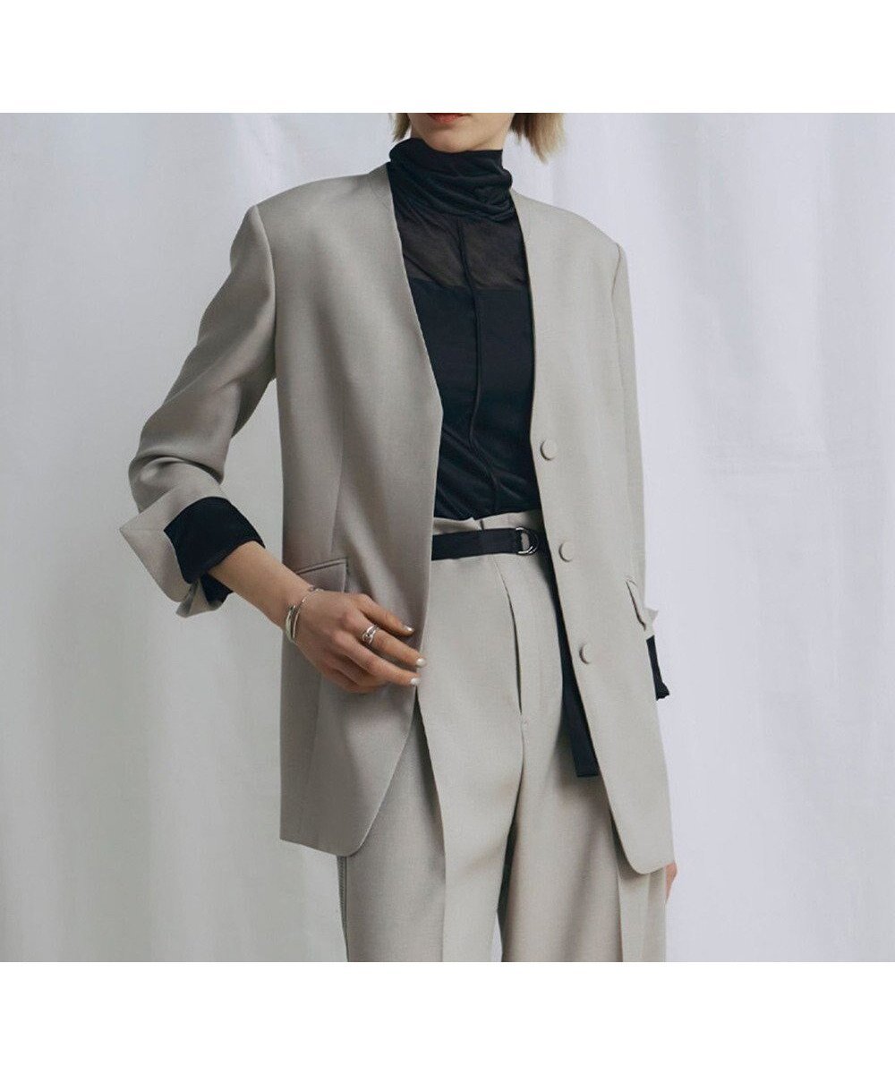 【アイシービー/iCB】の【WEB&一部店舗限定】 SerikaWorsted ジャケット 人気、トレンドファッション・服の通販 founy(ファニー) 　ファッション　Fashion　レディースファッション　Fashion for Women　アウター　Coat / Outerwear Collection　レディースジャケット・軽アウター　Jackets　ノーカラージャケット / シンプル上品コーデ　Collarless Jackets　春　Spring　カーディガン　Cardigan, Knitwear　シルク　Silk, 100% Silk　ジャケット　Jacket, Outerwear　ドレープ　Drape, Draping Fabric　ミックス　Mix, Mixed Style　ランダム　Random, Irregular　ワイド　Wide, Wide Fit　S/S・春夏　SS, Spring/Summer, Warm Season　夏　Summer　エレガント 上品　Elegant　2025年　2025　2025春夏・S/S　Spring/Summer 2025 SS25　 other-1|ID: prp329100004664345 ipo3291000000033742222