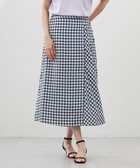 【ジェイ プレス/J.PRESS】の【洗える】アセVisギンガム フレアー スカート ネイビー系|ID: prp329100004664375 ipo3291000000033742333