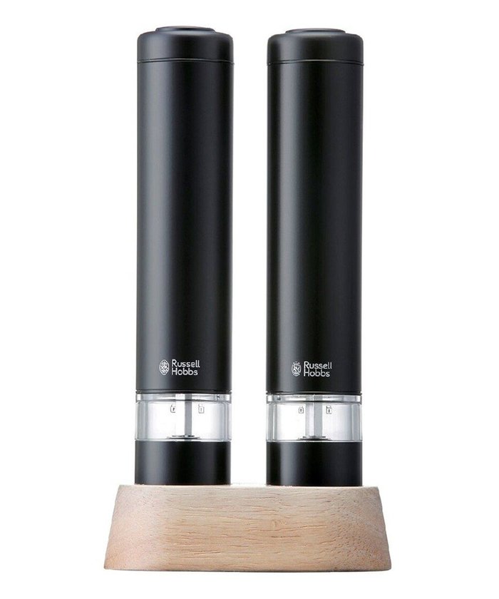 【ヤマト テーブル&キッチン/YAMATO Table & Kitchen】の【ラッセルホブス】電動ミル ソルト・ペッパー ミニ ブラック 7933JP-BK インテリア・キッズ・メンズ・レディースファッション・服の通販 founy(ファニー) https://founy.com/ ファッション Fashion レディースファッション Fashion for Women コンパクト Compact, Small Size スタンド Stand Collar, Upright Stand テーブル Table, Dining Table |ID: prp329100004664393 ipo3291000000033742380