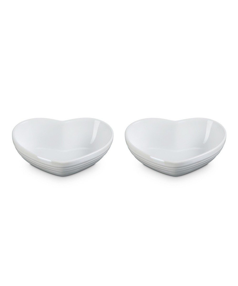【ヤマト テーブル&キッチン/YAMATO Table & Kitchen】の【ル・クルーゼ】ハート・ディッシュ(S)(2個入り) ホワイトラスター インテリア・キッズ・メンズ・レディースファッション・服の通販 founy(ファニー) ファッション Fashion レディースファッション Fashion for Women デザート Dessert, Sweet Treat ホワイト|ID: prp329100004664417 ipo3291000000033742444