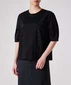【ポール スミス/Paul Smith】の【洗える】レース コンビ 半袖カットソー ブラック|ID: prp329100004664423 ipo3291000000033742459
