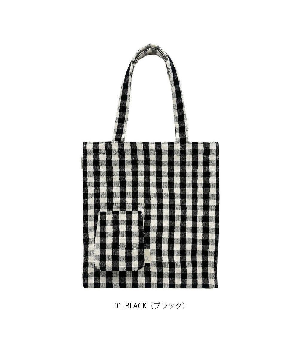 【ルートート/ROOTOTE】の1016【A4サイズ収納 】SN.トールボックス.メルシー-D インテリア・キッズ・メンズ・レディースファッション・服の通販 founy(ファニー) 　ファッション　Fashion　レディースファッション　Fashion for Women　バッグ　Bags　カメラ　Camera Accessories　ギンガム　Gingham, Gingham Fabric　傘　Umbrella, Parasol　シンプル　Simple, Minimal　チェック　Check, Plaid, Tartan　チェーン　Chain, Chain Strap　ネップ　Nepp, Slub Yarn　人気　Popular, Best Seller　ボックス　Boxy, Box Shape　ポケット　Pocket, Pocket Detail　ポーチ　Pouch, Small Case　リラックス　Relax, Relaxed Fit　ループ　Loop, Loop Knit　おすすめ　Recommended / Our Picks　01:ブラック|ID: prp329100004664461 ipo3291000000033742595