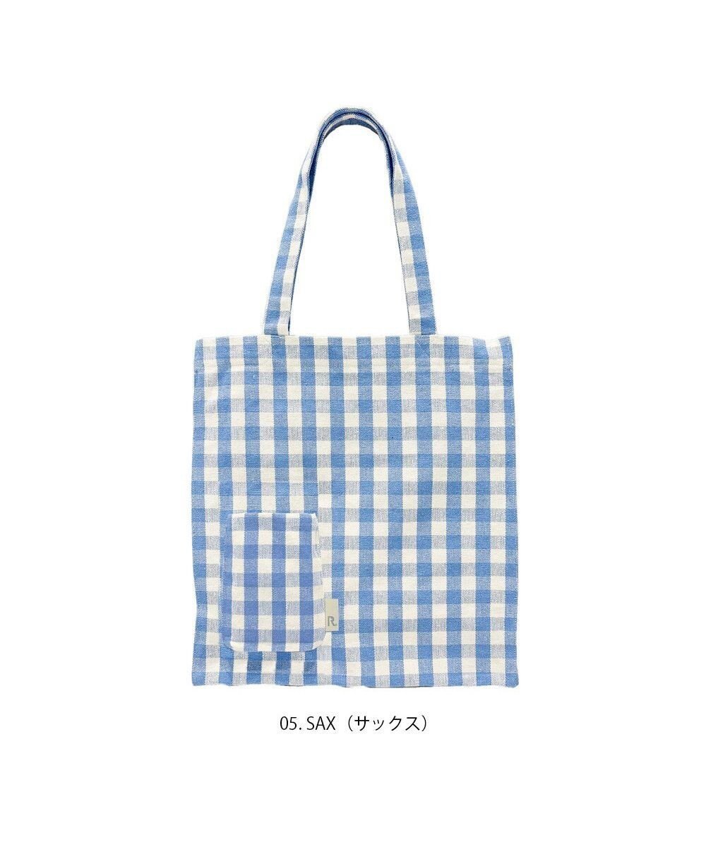【ルートート/ROOTOTE】の1016【A4サイズ収納 】SN.トールボックス.メルシー-D インテリア・キッズ・メンズ・レディースファッション・服の通販 founy(ファニー) 　ファッション　Fashion　レディースファッション　Fashion for Women　バッグ　Bags　カメラ　Camera Accessories　ギンガム　Gingham, Gingham Fabric　傘　Umbrella, Parasol　シンプル　Simple, Minimal　チェック　Check, Plaid, Tartan　チェーン　Chain, Chain Strap　ネップ　Nepp, Slub Yarn　人気　Popular, Best Seller　ボックス　Boxy, Box Shape　ポケット　Pocket, Pocket Detail　ポーチ　Pouch, Small Case　リラックス　Relax, Relaxed Fit　ループ　Loop, Loop Knit　おすすめ　Recommended / Our Picks　05:サックス|ID: prp329100004664461 ipo3291000000033742598