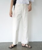【サキュウ/caqu】の【洗える/リネン混/涼しい】Linen sagging baggy バギーシルエットリネンデニム 人気、トレンドファッション・服の通販 founy(ファニー) ファッション Fashion レディースファッション Fashion for Women パンツ Pants & Trousers デニムパンツ・ジーンズ・美脚デニム Denim Jeans & Pants インディゴ Indigo Denim 洗える Machine Washable ジーンズ Jeans, Denim Pants スマート Smart, Elegant デニム Denim, Jeans Material ハイライズ High Rise, High Waist リネン Linen, Linen Fabric A/W・秋冬 Autumn/Winter S/S・春夏 SS, Spring/Summer, Warm Season 夏 Summer エレガント 上品 Elegant thumbnail white|ID: prp329100004664535 ipo3291000000033742885