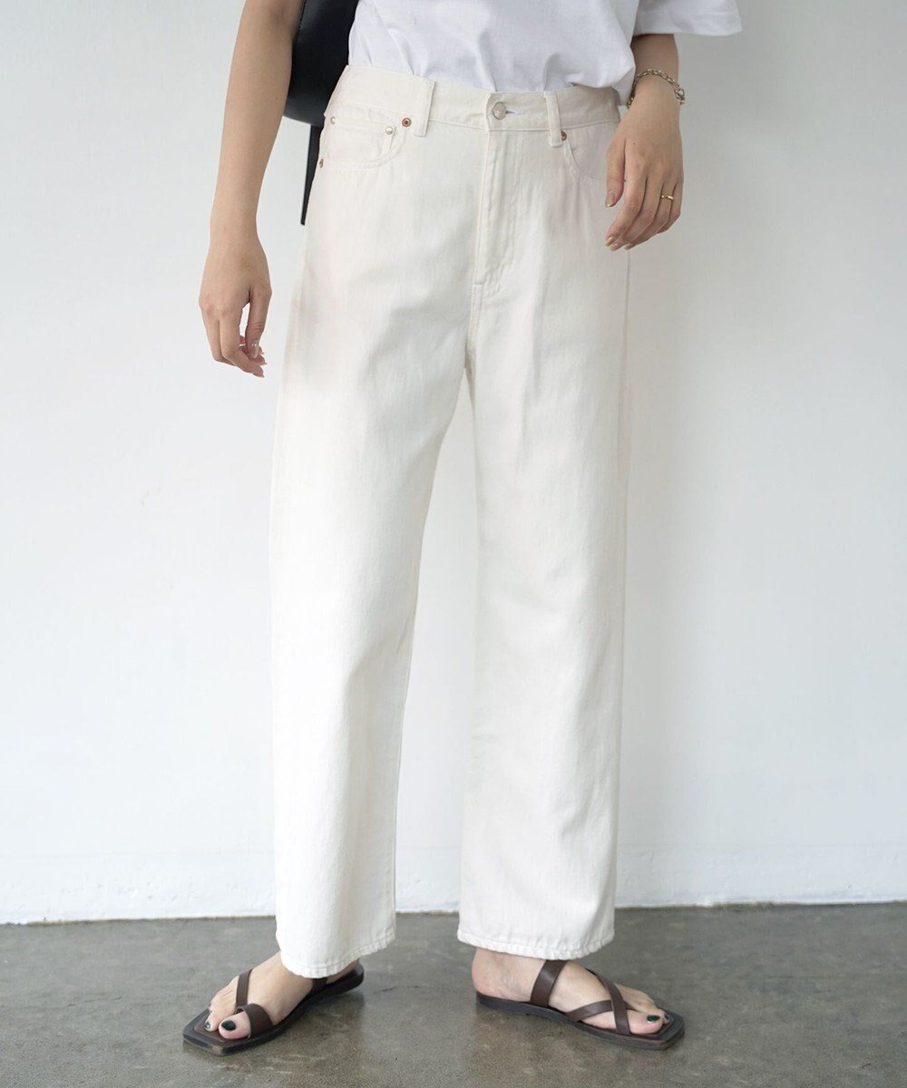 【サキュウ/caqu】の【洗える/リネン混/涼しい】Linen sagging baggy バギーシルエットリネンデニム インテリア・キッズ・メンズ・レディースファッション・服の通販 founy(ファニー) 　ファッション　Fashion　レディースファッション　Fashion for Women　パンツ　Pants & Trousers　デニムパンツ・ジーンズ・美脚デニム　Denim Jeans & Pants　インディゴ　Indigo Denim　洗える　Machine Washable　ジーンズ　Jeans, Denim Pants　スマート　Smart, Elegant　デニム　Denim, Jeans Material　ハイライズ　High Rise, High Waist　リネン　Linen, Linen Fabric　A/W・秋冬　Autumn/Winter　S/S・春夏　SS, Spring/Summer, Warm Season　夏　Summer　エレガント 上品　Elegant　white|ID: prp329100004664535 ipo3291000000033742885
