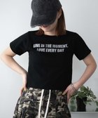 【ウィゴー/WEGO】のロゴラメちびT ブラック|ID: prp329100004664559 ipo3291000000033742977