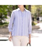 【ジェイ プレス/J.PRESS】の【洗える】SHEERストライプ ペプラム シャツ ブラウス サックスストライプ系|ID: prp329100004664607 ipo3291000000033743140
