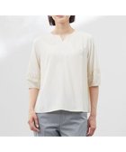 【ジェイ プレス/J.PRESS】の【WEB限定・洗える】ストライプ キーネック ブラウス 【WEB限定】イエローストライプ系|ID: prp329100004664609 ipo3291000000033743146