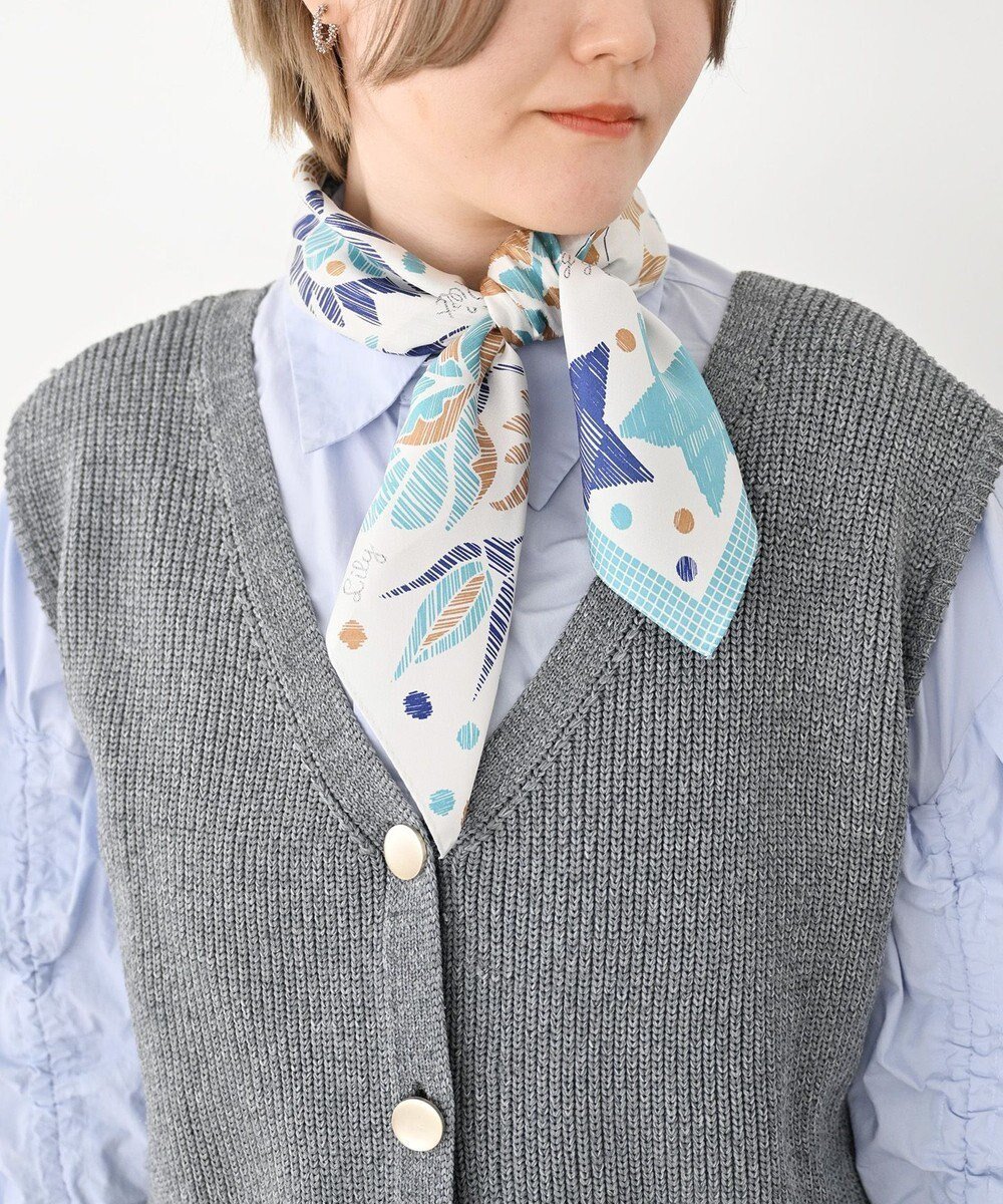 【マルカオリジナル/Marca originals】の【the PORT by marca】EMBROIDERY 小判 シルクツイル スカーフ 人気、トレンドファッション・服の通販 founy(ファニー) ファッション Fashion レディースファッション Fashion for Women シルク Silk, 100% Silk スカーフ Scarf, Neckwear ストール Stole, Wrap 人気 Popular, Best Seller ハンカチ Handkerchief, Hanky バンダナ Bandana, Head Scarf プリント Print, Printed Pattern おすすめ Recommended / Our Picks other-1|ID: prp329100004664617 ipo3291000000033743174