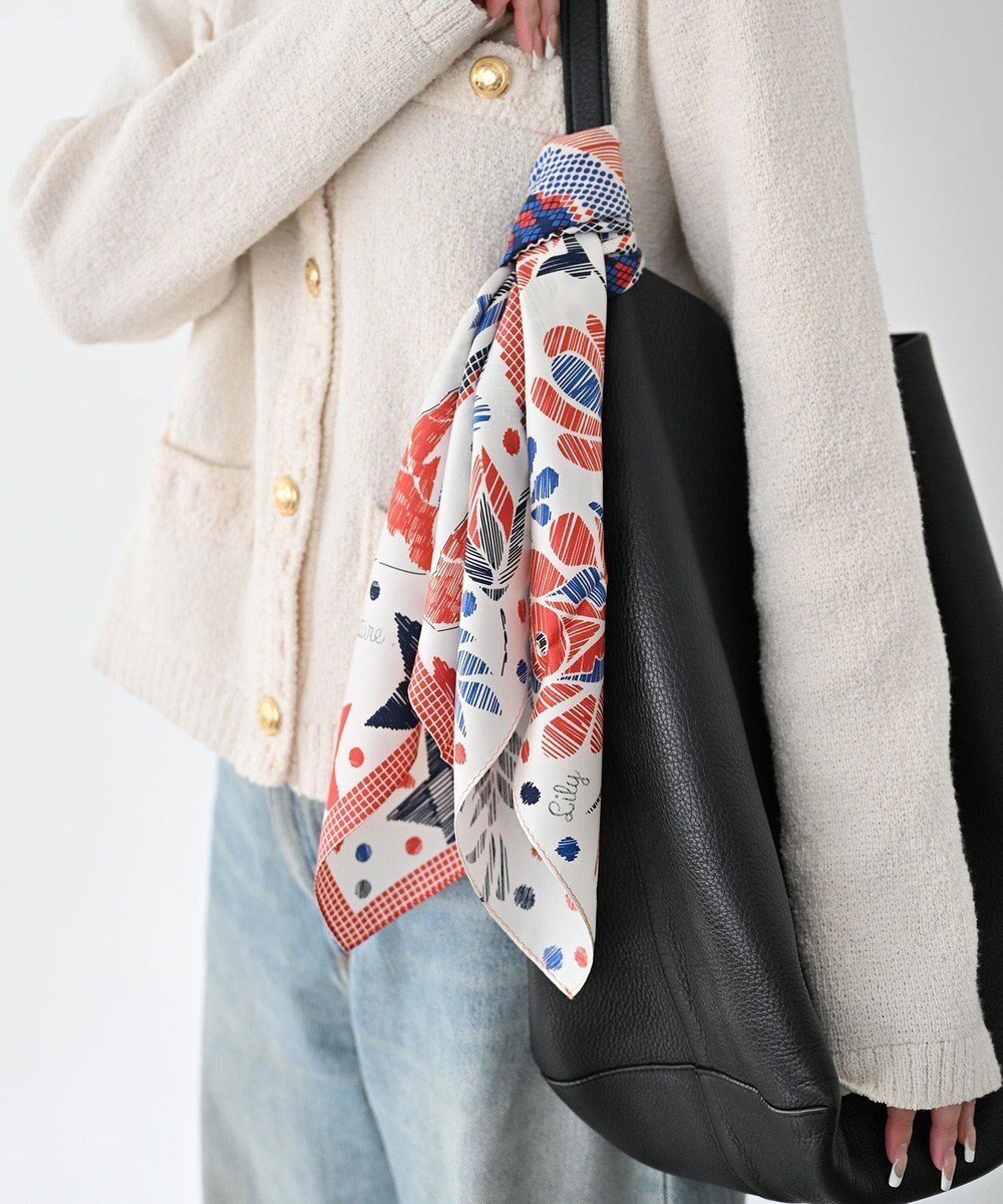 【マルカオリジナル/Marca originals】の【the PORT by marca】EMBROIDERY 小判 シルクツイル スカーフ インテリア・キッズ・メンズ・レディースファッション・服の通販 founy(ファニー) ファッション Fashion レディースファッション Fashion for Women シルク Silk, 100% Silk スカーフ Scarf, Neckwear ストール Stole, Wrap 人気 Popular, Best Seller ハンカチ Handkerchief, Hanky バンダナ Bandana, Head Scarf プリント Print, Printed Pattern おすすめ Recommended / Our Picks RED|ID: prp329100004664617 ipo3291000000033743176