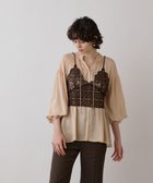 【グレース コンチネンタル/GRACE CONTINENTAL】のレースキャミ付カフタンブラウス ピンク|ID: prp329100004664648 ipo3291000000033743295
