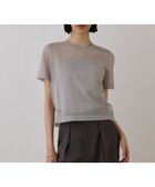 【グレース コンチネンタル/GRACE CONTINENTAL】のブライトシアーニットトップ 人気、トレンドファッション・服の通販 founy(ファニー) ファッション Fashion レディースファッション Fashion for Women トップス・カットソー Cut & Sew Tops ニット Knit Tops & Sweaters おすすめ Recommended / Our Picks アンサンブル Ensemble Set カーディガン Cardigan, Knitwear シアー Sheer, See-Through ショート Short, Short Length バランス Balance, Style Balance エレガント 上品 Elegant 夏 Summer 春 Spring S/S・春夏 SS, Spring/Summer, Warm Season thumbnail グレー|ID: prp329100004664682 ipo3291000000033743457