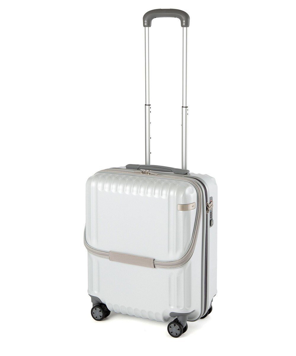 【エースバッグズアンドラゲッジ/ACE BAGS & LUGGAGE】のace. パリセイドZd フロントポケットスーツケース 35L 06812 エース インテリア・キッズ・メンズ・レディースファッション・服の通販 founy(ファニー) 　ファッション　Fashion　レディースファッション　Fashion for Women　スーツ　Business Suits & Workwear　フロント　Front, Front Design　ポケット　Pocket, Pocket Detail　メッシュ　Mesh, Net Fabric　リュック　Backpack, Rucksack　再入荷　Restock / Back in Stock　おすすめ　Recommended / Our Picks　旅行　Travel　スーツケース キャリーケース　Suitcase / Carry Case　ホワイトカーボン|ID: prp329100004664691 ipo3291000000035641711