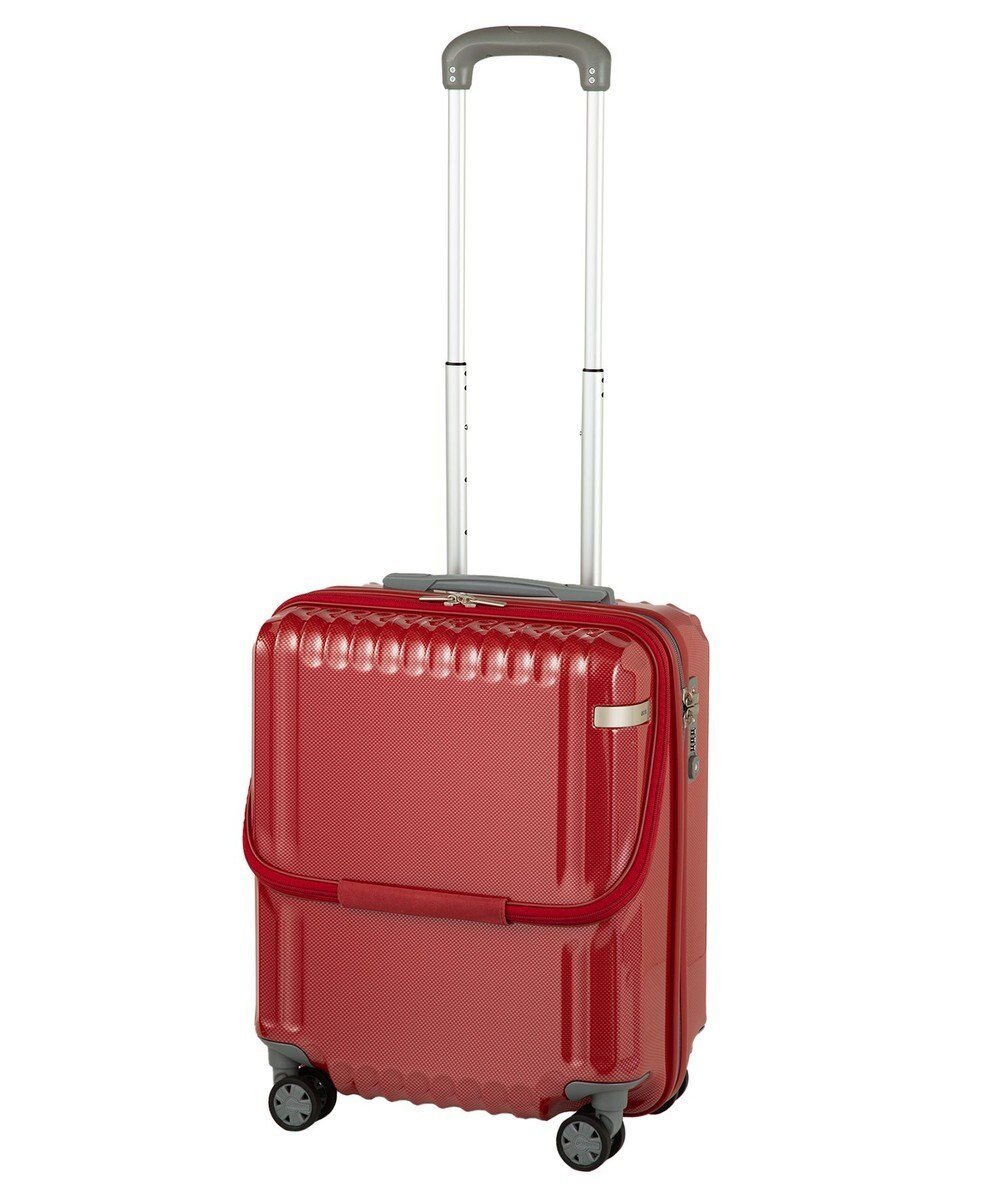 【エースバッグズアンドラゲッジ/ACE BAGS & LUGGAGE】のace. パリセイドZd フロントポケットスーツケース 35L 06812 エース インテリア・キッズ・メンズ・レディースファッション・服の通販 founy(ファニー) 　ファッション　Fashion　レディースファッション　Fashion for Women　スーツ　Business Suits & Workwear　フロント　Front, Front Design　ポケット　Pocket, Pocket Detail　メッシュ　Mesh, Net Fabric　リュック　Backpack, Rucksack　再入荷　Restock / Back in Stock　おすすめ　Recommended / Our Picks　旅行　Travel　スーツケース キャリーケース　Suitcase / Carry Case　レッドカーボン|ID: prp329100004664691 ipo3291000000035641713
