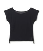 【チャコット/Chacott】のTシャツ 人気、トレンドファッション・服の通販 founy(ファニー) ファッション Fashion レディースファッション Fashion for Women トップス・カットソー Cut & Sew Tops シャツ・ブラウス・オフィスカジュアル Elegant Blouses & Button-Ups ロングTシャツ・Tシャツ Longline T-Shirts & Tees ストレッチ Stretch, Stretchy Fabric thumbnail ブラック|ID: prp329100004664693 ipo3291000000033743504