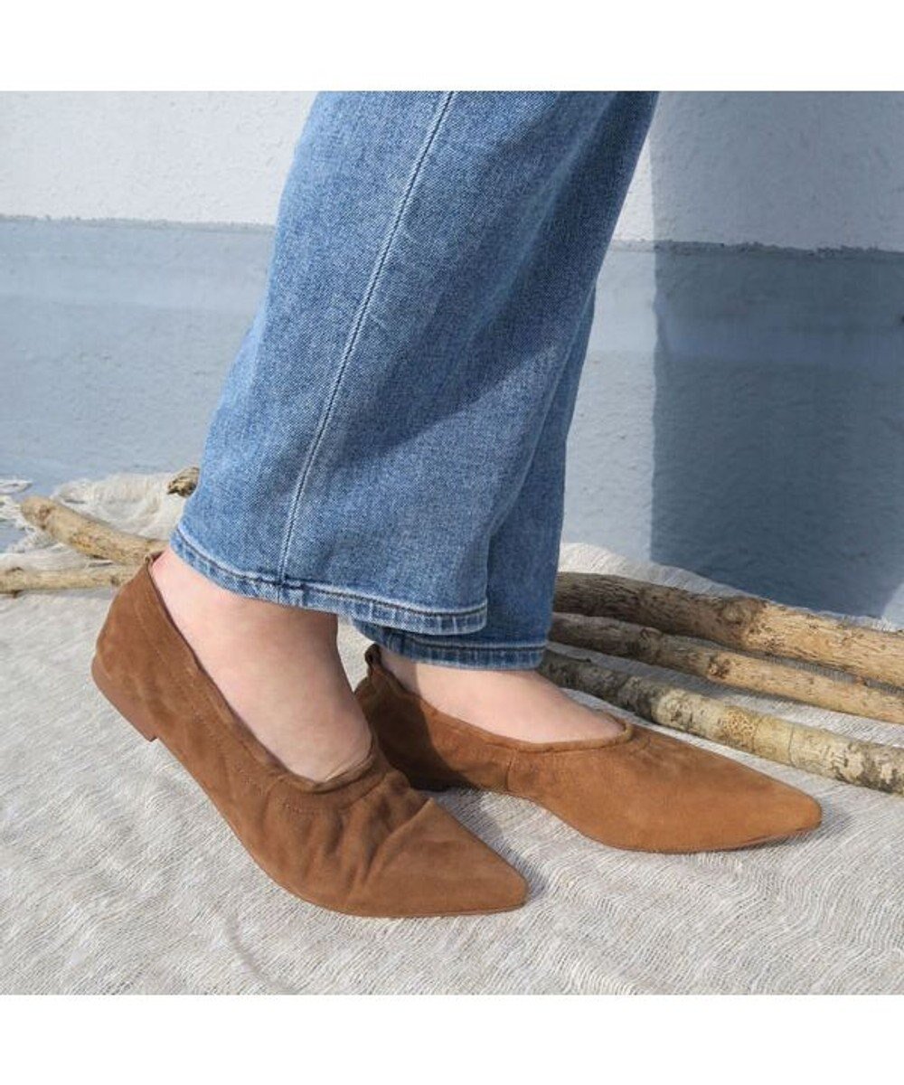 【ボントレ/BONTRE】の【MIONOTIS/ミオノティス】ギャザーポインテッドカッター/1073M インテリア・キッズ・メンズ・レディースファッション・服の通販 founy(ファニー) ファッション Fashion レディースファッション Fashion for Women ギャザー Gathered, Ruffled シューズ Shoes, Footwear パープル Purple, Violet おすすめ Recommended / Our Picks キャメル|ID: prp329100004664718 ipo3291000000033743583