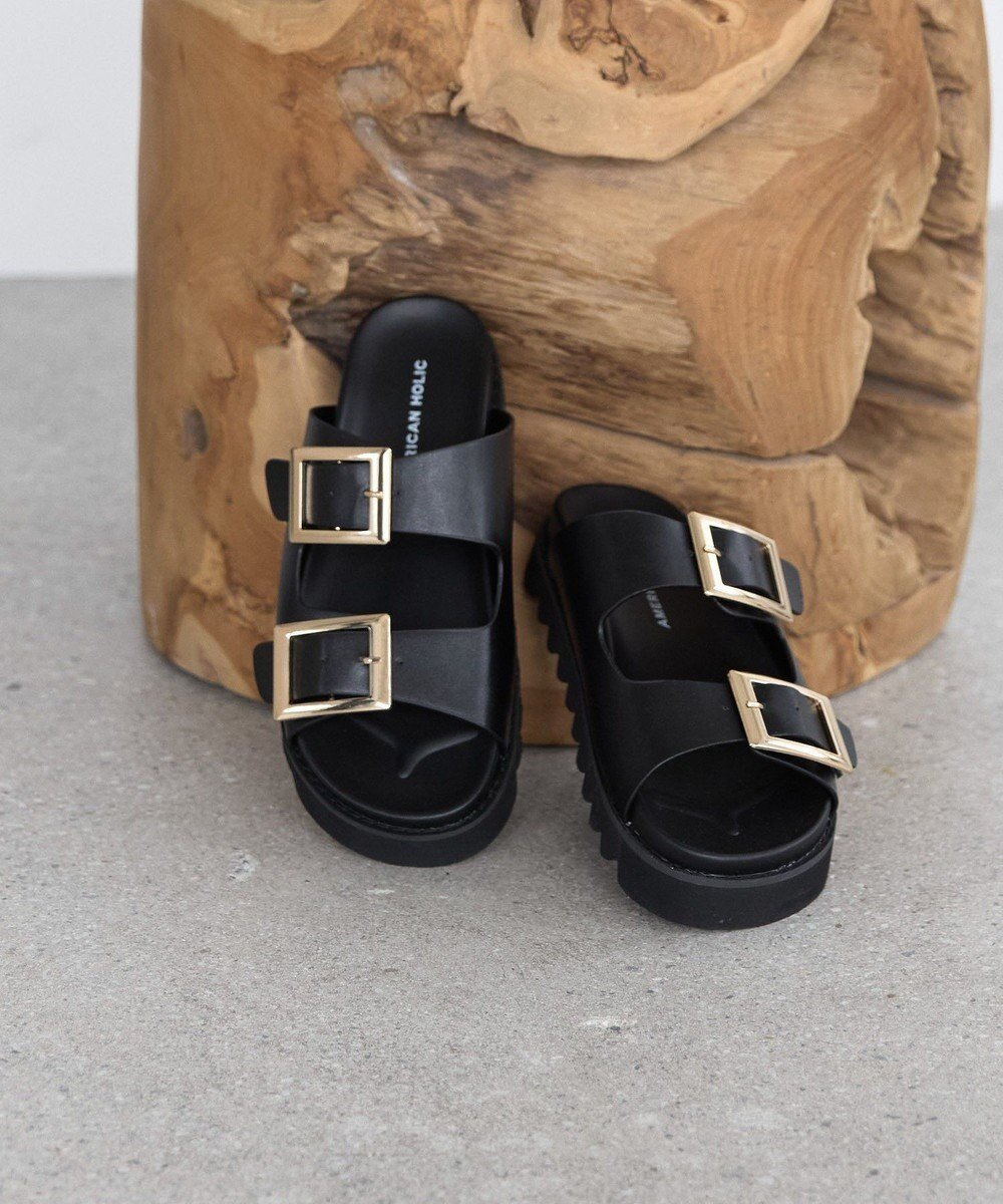 【アメリカンホリック/AMERICAN HOLIC】のバックルフラットサンダル 人気、トレンドファッション・服の通販 founy(ファニー) ファッション Fashion レディースファッション Fashion for Women バッグ Bags インソール Shoe Insole サンダル Sandals, Summer Shoes フィット Fit, Slim Fit フォルム Silhouette, Form フラット Flat, Flat Shoes メタル Metal, Metal Parts エレガント 上品 Elegant 夏 Summer 春 Spring S/S・春夏 SS, Spring/Summer, Warm Season other-1|ID: prp329100004664751 ipo3291000000033743668