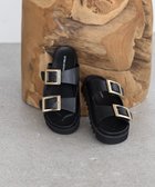 【アメリカンホリック/AMERICAN HOLIC】のバックルフラットサンダル 人気、トレンドファッション・服の通販 founy(ファニー) ファッション Fashion レディースファッション Fashion for Women バッグ Bags インソール Shoe Insole サンダル Sandals, Summer Shoes フィット Fit, Slim Fit フォルム Silhouette, Form フラット Flat, Flat Shoes メタル Metal, Metal Parts エレガント 上品 Elegant 夏 Summer 春 Spring S/S・春夏 SS, Spring/Summer, Warm Season thumbnail Black|ID: prp329100004664751 ipo3291000000033743669