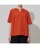 【アイシービー/iCB】の【洗える】 サラドラトリコット カットソー 人気、トレンドファッション・服の通販 founy(ファニー) ファッション Fashion レディースファッション Fashion for Women トップス・カットソー Cut & Sew Tops シャツ・ブラウス・オフィスカジュアル Elegant Blouses & Button-Ups ロングTシャツ・Tシャツ Longline T-Shirts & Tees カットソー・ベーシックTシャツ Cut-and-Sewn Tops / Stretch Tees & Basics 2025年 2025 2025春夏・S/S Spring/Summer 2025 SS25 おすすめ Recommended / Our Picks カットソー Cut and Sewn Top ギャザー Gathered, Ruffled スキッパー Skipper, Open Collar フォルム Silhouette, Form ビジネス 仕事 通勤 Business / Work / Commuting 夏 Summer 春 Spring S/S・春夏 SS, Spring/Summer, Warm Season 洗える Machine Washable thumbnail オレンジ系|ID: prp329100004664754 ipo3291000000033743683