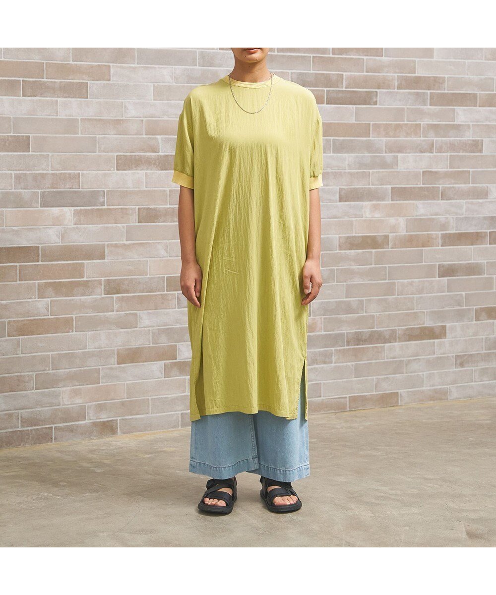 【ジェイプレスヨークストリート/J.PRESS YORK STREET】の【WOMEN】ワッシャーニットコンビ ワンピース インテリア・キッズ・メンズ・レディースファッション・服の通販 founy(ファニー) ファッション Fashion レディースファッション Fashion for Women ワンピース Dresses おすすめ Recommended / Our Picks サンダル Sandals, Summer Shoes シンプル Simple, Minimal タンブラー Tumbler, Travel Mug デニム Denim, Jeans Material フォルム Silhouette, Form 夏 Summer 春 Spring S/S・春夏 SS, Spring/Summer, Warm Season イエロー系|ID: prp329100004664758 ipo3291000000033743695