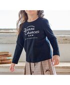 【エニィ/ANY / KIDS】の【WEB限定】7days プリント 長袖Tシャツ ブラック×ロゴ|ID: prp329100004664929 ipo3291000000033996797
