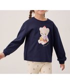 【エニィ/ANY / KIDS】のアニマルモチーフ長袖Tシャツ ネイビー×くま|ID: prp329100004664937 ipo3291000000033745281