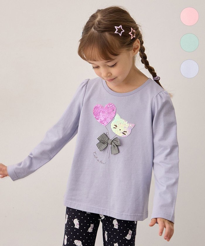 【エニィ/ANY / KIDS】のミラクルスパンコール 長袖Tシャツ インテリア・キッズ・メンズ・レディースファッション・服の通販 founy(ファニー) https://founy.com/ ファッション Fashion キッズファッション Fashion for Kids トップス・カットソー Cut & Sew Tops カットソー Cut and Sewn Top スパンコール Sequins, Sequin Embellishment 長袖 Long Sleeve, Full Sleeve バレエ Ballet, Ballet Style ポケット Pocket, Pocket Detail モチーフ Motif, Design Theme A/W・秋冬 Autumn/Winter |ID: prp329100004664941 ipo3291000000034018535