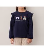 【エニィ/ANY / KIDS】のおけいこモチーフ刺繍入り 長袖Tシャツ ネイビー(くま×バイオリン)|ID: prp329100004664944 ipo3291000000033745306