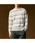 【ジョセフ アブード/JOSEPH ABBOUD / MEN】の【インポート素材/軽量/保温性】ベビーアルパカ ジャカード セーター ライトグレー系7|ID: prp329100004664978 ipo3291000000034188164