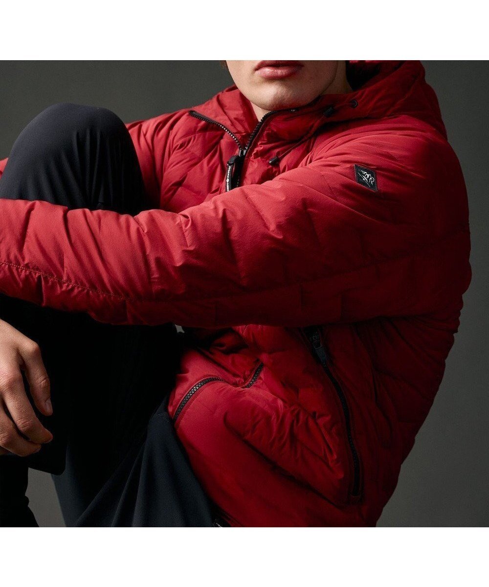 【ジョセフ アブード マウンテン/JOSEPH ABBOUD MOUNTAIN / MEN】の【ストレッチ/撥水/軽量/パッカブル/ライナードッキング対応】2WAYストレッチダウンパーカー インテリア・キッズ・メンズ・レディースファッション・服の通販 founy(ファニー) 　ファッション　Fashion　メンズファッション　Fashion for Men　アウター　Men's Coats Outerwear　アウトドア　Outdoor Clothing　インナー　Innerwear　コンパクト　Compact, Small Size　軽量　Lightweight, Ultra Light　ジャケット　Jacket, Outerwear　スウェット / スエット　Sweatshirt, Sweatwear　スタイリッシュ　Stylish, Fashionable　ストレッチ　Stretch, Stretchy Fabric　ダウン　Down, Puffer　ドッキング　Docking, Mixed Material　パターン　Pattern, Design Print　ポケット　Pocket, Pocket Detail　防寒　Cold Protection, Winter-Ready　ライナー　Liner, Inner Layer　A/W・秋冬　Autumn/Winter　新作・新入荷　New Arrivals / New In　旅行　Travel　レッド系|ID: prp329100004664985 ipo3291000000033745414