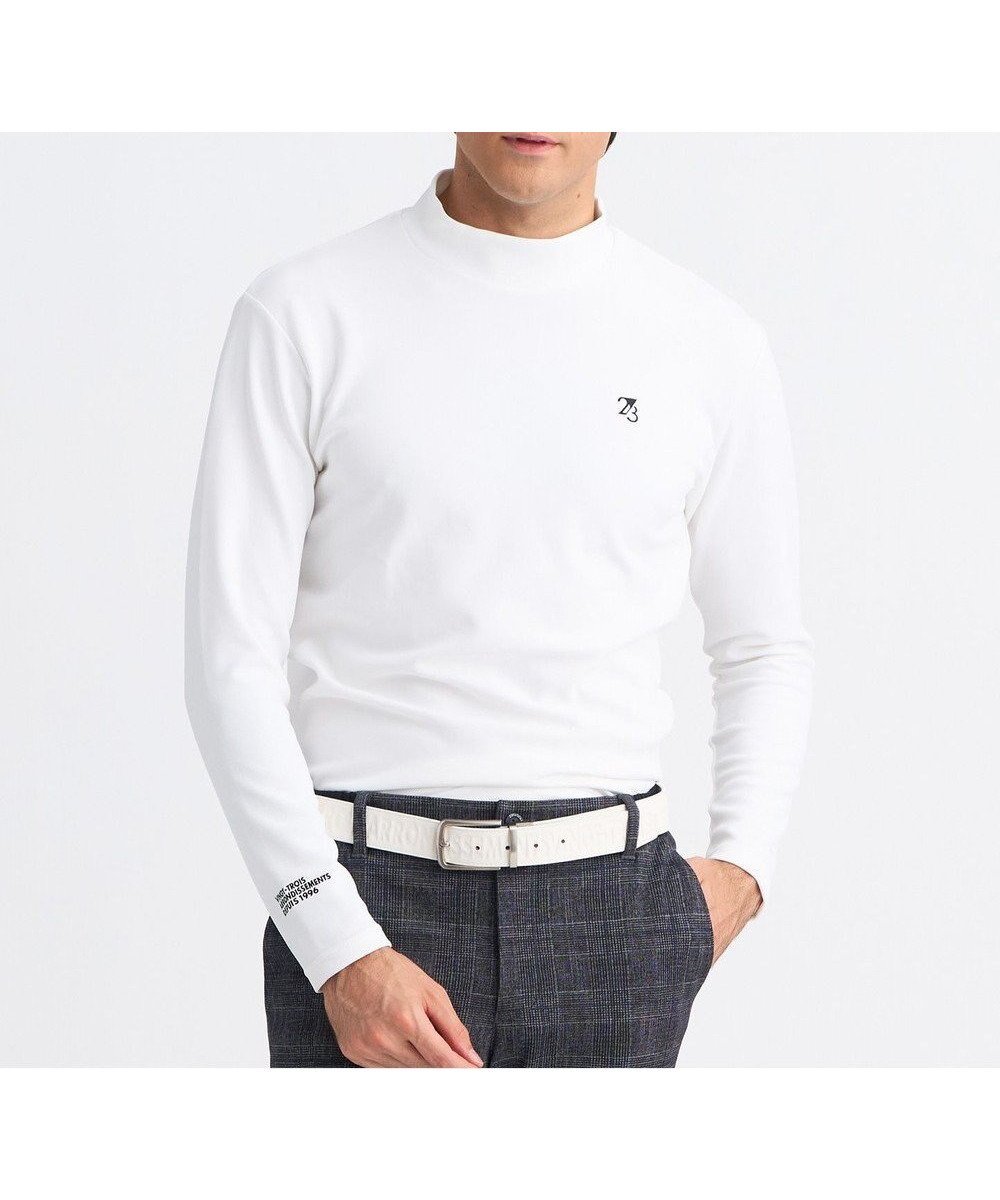 【23区 ゴルフ/23区GOLF / MEN】の【MEN】ストレッチダンボールモックネック 吸水速乾 UVカット 人気、トレンドファッション・服の通販 founy(ファニー) 　ファッション　Fashion　メンズファッション　Fashion for Men　トップス・カットソー　Cut & Sew Tops　インナー　Innerwear　コンパクト　Compact, Small Size　吸水　Absorbent, Quick-Dry　シンプル　Simple, Minimal　スウェット / スエット　Sweatshirt, Sweatwear　ストレッチ　Stretch, Stretchy Fabric　スリム　Slim, Slim Fit　パターン　Pattern, Design Print　ボトム　Bottoms, Lower Wear　モックネック　Mock Neck, Short Turtleneck　A/W・秋冬　Autumn/Winter　ゴルフ　Golf　2025年　2025　2025春夏・S/S　Spring/Summer 2025 SS25　 other-1|ID: prp329100004664991 ipo3291000000033745430