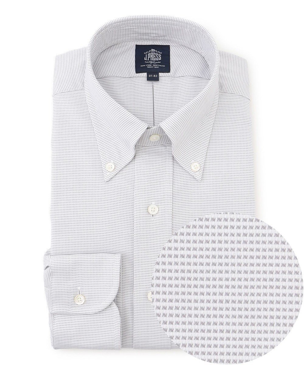 【ジェイ プレス/J.PRESS / MEN】の【PREMIUM PLEATS / 形態安定】ピンヘッド ドレスシャツ / B.D. インテリア・キッズ・メンズ・レディースファッション・服の通販 founy(ファニー) 　ファッション　Fashion　メンズファッション　Fashion for Men　トップス・カットソー　Cut & Sew Tops　メンズシャツ　Shirts　カフス　Cuff Design　スーピマ　Supima, Premium Cotton　ドレス　Dress, One-Piece　定番　Standard, Basic Item　なめらか　Smooth, Silky Texture　プリーツ　Pleats, Pleated　プレミアム　Premium, High-End　メンズ　Men's, Menswear　A/W・秋冬　Autumn/Winter　S/S・春夏　SS, Spring/Summer, Warm Season　夏　Summer　ビジネス 仕事 通勤　Business / Work / Commuting　ライトグレー系|ID: prp329100004665009 ipo3291000000034836923
