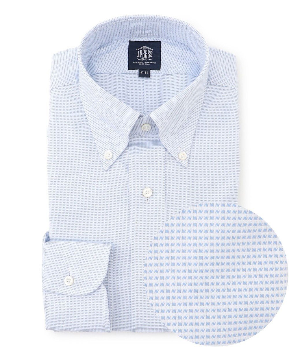 【ジェイ プレス/J.PRESS / MEN】の【PREMIUM PLEATS / 形態安定】ピンヘッド ドレスシャツ / B.D. インテリア・キッズ・メンズ・レディースファッション・服の通販 founy(ファニー) 　ファッション　Fashion　メンズファッション　Fashion for Men　トップス・カットソー　Cut & Sew Tops　メンズシャツ　Shirts　カフス　Cuff Design　スーピマ　Supima, Premium Cotton　ドレス　Dress, One-Piece　定番　Standard, Basic Item　なめらか　Smooth, Silky Texture　プリーツ　Pleats, Pleated　プレミアム　Premium, High-End　メンズ　Men's, Menswear　A/W・秋冬　Autumn/Winter　S/S・春夏　SS, Spring/Summer, Warm Season　夏　Summer　ビジネス 仕事 通勤　Business / Work / Commuting　サックスブルー系|ID: prp329100004665009 ipo3291000000034836924