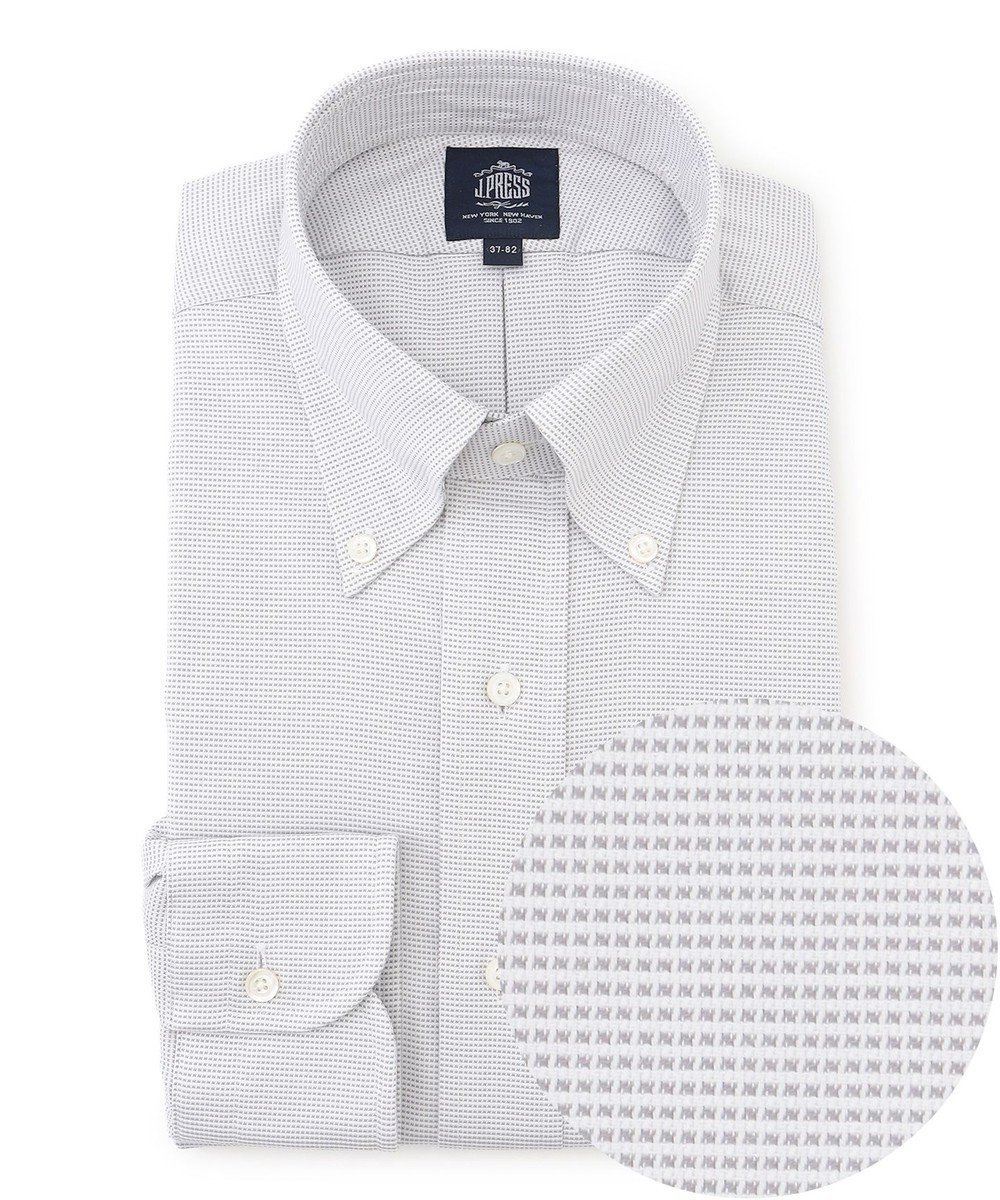 【ジェイ プレス/J.PRESS / MEN】の【PREMIUM PLEATS / 形態安定】ピンヘッド ドレスシャツ / B.D. インテリア・キッズ・メンズ・レディースファッション・服の通販 founy(ファニー) 　ファッション　Fashion　メンズファッション　Fashion for Men　トップス・カットソー　Cut & Sew Tops　メンズシャツ　Shirts　カフス　Cuff Design　スーピマ　Supima, Premium Cotton　ドレス　Dress, One-Piece　定番　Standard, Basic Item　なめらか　Smooth, Silky Texture　プリーツ　Pleats, Pleated　プレミアム　Premium, High-End　メンズ　Men's, Menswear　A/W・秋冬　Autumn/Winter　S/S・春夏　SS, Spring/Summer, Warm Season　夏　Summer　ビジネス 仕事 通勤　Business / Work / Commuting　ライトグレー系|ID: prp329100004665009 ipo3291000000035788574