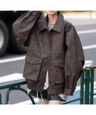 【ウィゴー/WEGO】の【25年秋冬新作/ユニセックス着用ITEM/SMLサイズ展開】PUダブルZIPフライトブルゾン ブラウンその他|ID: prp329100004665012 ipo3291000000033745493