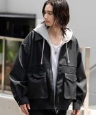 【ウィゴー/WEGO】の【25年秋冬新作/ユニセックス着用ITEM/SMLサイズ展開】PUダブルZIPフライトブルゾン ブラック|ID: prp329100004665012 ipo3291000000033745495
