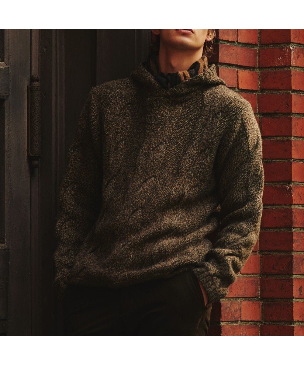 【ジョセフ アブード/JOSEPH ABBOUD / MEN】の【インポート素材/軽量/保温性】ベビーアルパカ ニットパーカー インテリア・キッズ・メンズ・レディースファッション・服の通販 founy(ファニー) 　ファッション　Fashion　メンズファッション　Fashion for Men　トップス・カットソー　Cut & Sew Tops　ニット・セーター / 定番トップス　Knit Tops & Sweaters　パーカー・フーディー / カジュアルコーデ　Hoodies & Parkas　イタリア　Italy　インポート　Imported Fashion　軽量　Lightweight, Ultra Light　スラックス　Slacks, Dress Pants　セーター　Sweater, Knitwear　デニム　Denim, Jeans Material　パーカー　Hoodie, Parka　ビッグ　Big, Oversized　フィット　Fit, Slim Fit　ベビー　Baby, Babywear　A/W・秋冬　Autumn/Winter　エレガント 上品　Elegant　ダークブラウン系|ID: prp329100004665014 ipo3291000000033745500