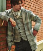 【ジョセフ アブード/JOSEPH ABBOUD / MEN】の【インポート素材/アルパカブレンド/軽い/保温性】アルパカブレンドかすりボーダー ニット ジャケット ライトグレー系2|ID: prp329100004665015 ipo3291000000034656743