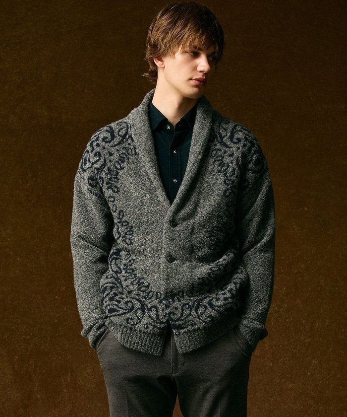 【ジョセフ アブード/JOSEPH ABBOUD / MEN】の【インポート素材/ソフトな肌触り/軽量】MOUSSE ペーズリー柄ショール カーディガン インテリア・キッズ・メンズ・レディースファッション・服の通販 founy(ファニー) https://founy.com/ ファッション Fashion メンズファッション Fashion for Men トップス・カットソー Cut & Sew Tops カーディガン / 羽織り Cardigans おすすめ Recommended / Our Picks イタリア Italy インポート Imported Fashion カーディガン Cardigan, Knitwear ショール Shawl, Wrap エレガント 上品 Elegant A/W・秋冬 Autumn/Winter 軽量 Lightweight, Ultra Light |ID: prp329100004665016 ipo3291000000034337563