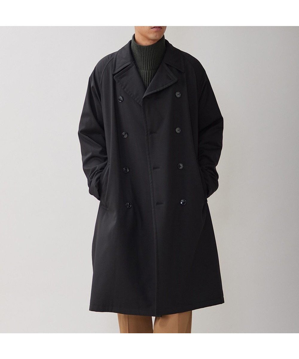 【アンフィーロ/UNFILO / MEN】のウールライクトレンチコート インテリア・キッズ・メンズ・レディースファッション・服の通販 founy(ファニー) 　ファッション　Fashion　メンズファッション　Fashion for Men　アウター　Men's Coats Outerwear　トレンチコート / 定番アウター　Trench Coats　アウトドア　Outdoor Clothing　クラシック　Classic, Timeless Style　ジャケット　Jacket, Outerwear　メッシュ　Mesh, Net Fabric　A/W・秋冬　Autumn/Winter　軽量　Lightweight, Ultra Light　ブラック|ID: prp329100004665026 ipo3291000000033745534