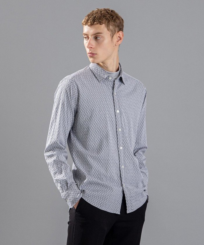 【ジョゼフ オム/JOSEPH HOMME / MEN】のアロージャガードストレッチ レギュラーカラーシャツ インテリア・キッズ・メンズ・レディースファッション・服の通販 founy(ファニー) https://founy.com/ ファッション Fashion メンズファッション Fashion for Men トップス・カットソー Cut & Sew Tops メンズシャツ Shirts インナー Innerwear サッカー Seersucker, Summer Fabric シェイプ Shape, Slim Fit シンプル Simple, Minimal ジャケット Jacket, Outerwear ストレッチ Stretch, Stretchy Fabric ハウンドトゥース Houndstooth, Dogtooth Check ベーシック Basic, Essential ポケット Pocket, Pocket Detail 夏 Summer 春 Spring S/S・春夏 SS, Spring/Summer, Warm Season 無地 Plain, Solid Color 長袖 Long Sleeve, Full Sleeve |ID: prp329100004665027 ipo3291000000033745535