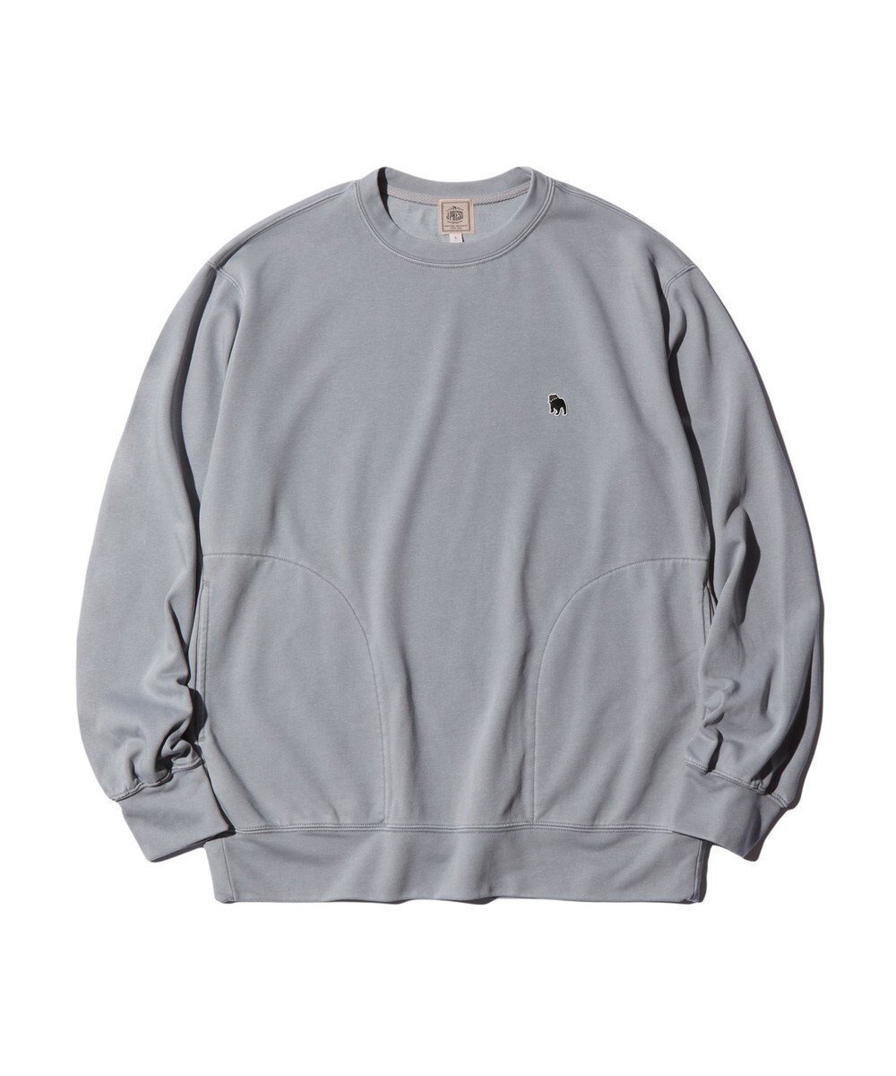 【ジェイ プレス/J.PRESS / MEN】のバックブルクルーネック スウェット インテリア・キッズ・メンズ・レディースファッション・服の通販 founy(ファニー) 　ファッション　Fashion　メンズファッション　Fashion for Men　トップス・カットソー　Cut & Sew Tops　スウェット / スエット　Sweatshirt, Sweatwear　フィット　Fit, Slim Fit　ポケット　Pocket, Pocket Detail　レギュラー　Regular, Standard Fit　ワンポイント　One Point, Statement Accent　A/W・秋冬　Autumn/Winter　S/S・春夏　SS, Spring/Summer, Warm Season　おすすめ　Recommended / Our Picks　夏　Summer　ライトグレー系|ID: prp329100004665036 ipo3291000000033745568