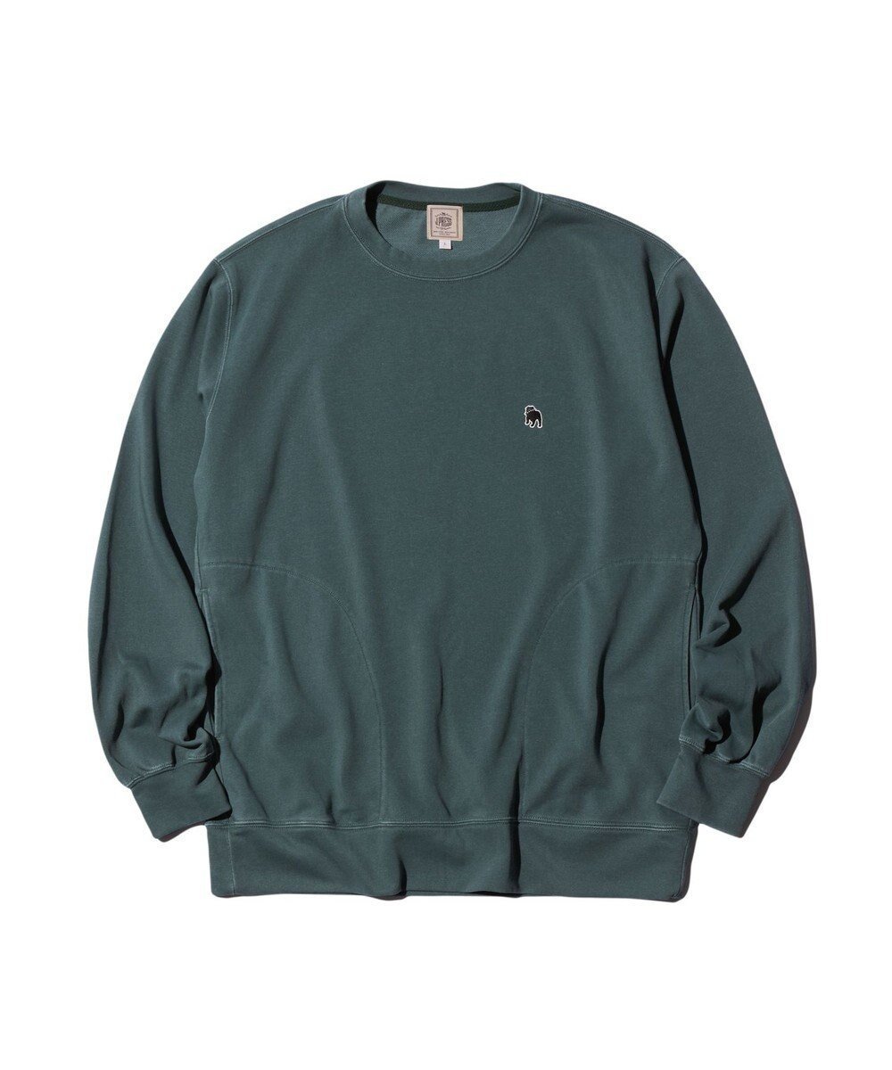 【ジェイ プレス/J.PRESS / MEN】のバックブルクルーネック スウェット インテリア・キッズ・メンズ・レディースファッション・服の通販 founy(ファニー) 　ファッション　Fashion　メンズファッション　Fashion for Men　トップス・カットソー　Cut & Sew Tops　スウェット / スエット　Sweatshirt, Sweatwear　フィット　Fit, Slim Fit　ポケット　Pocket, Pocket Detail　レギュラー　Regular, Standard Fit　ワンポイント　One Point, Statement Accent　A/W・秋冬　Autumn/Winter　S/S・春夏　SS, Spring/Summer, Warm Season　おすすめ　Recommended / Our Picks　夏　Summer　グリーン系|ID: prp329100004665036 ipo3291000000033745569