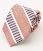 【ジェイ プレス/J.PRESS / MEN】の【LINEN MIX COLLECTION】 レジメンタル ネクタイ オレンジ系1|ID: prp329100004665050 ipo3291000000034685515