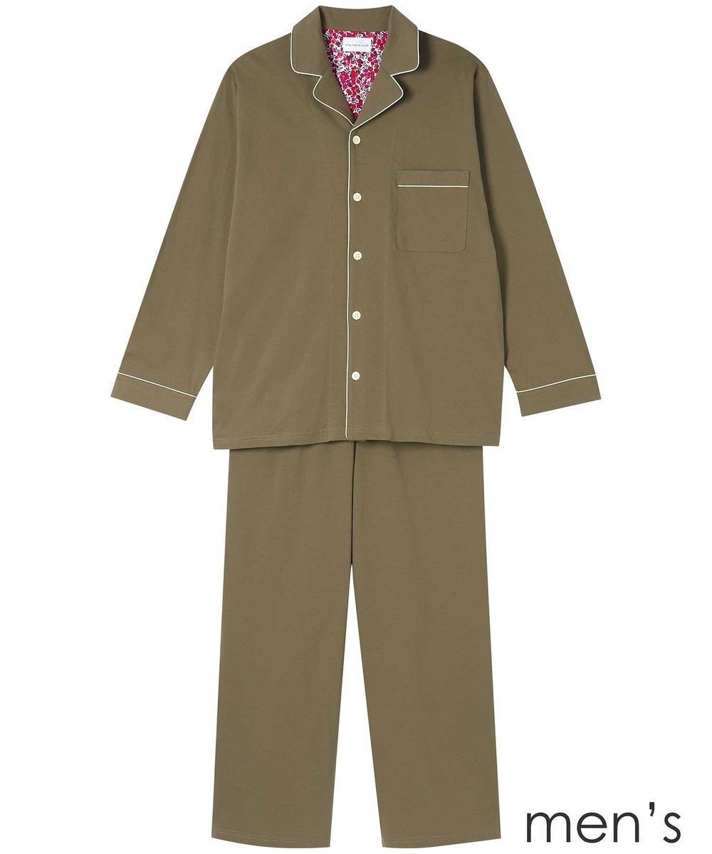 【ウンナナクール/une nana cool / MEN】の【綿100%】ラスティック天竺メンズパジャマ MADE WITH LIBERTY FABRIC インテリア・キッズ・メンズ・レディースファッション・服の通販 founy(ファニー) 　ファッション　Fashion　メンズファッション　Fashion for Men　パイピング　Piping, Trim Design　パジャマ　Pajamas, Sleepwear　メンズ　Men's, Menswear　リラックス　Relax, Relaxed Fit　おすすめ　Recommended / Our Picks　ギフト プレゼント　Gift / Present　OB|ID: prp329100004665075 ipo3291000000033745774