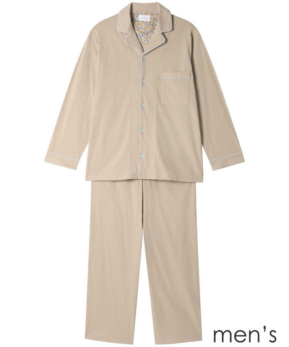 【ウンナナクール/une nana cool / MEN】の【綿100%】ラスティック天竺メンズパジャマ MADE WITH LIBERTY FABRIC インテリア・キッズ・メンズ・レディースファッション・服の通販 founy(ファニー) 　ファッション　Fashion　メンズファッション　Fashion for Men　パイピング　Piping, Trim Design　パジャマ　Pajamas, Sleepwear　メンズ　Men's, Menswear　リラックス　Relax, Relaxed Fit　おすすめ　Recommended / Our Picks　ギフト プレゼント　Gift / Present　BS|ID: prp329100004665075 ipo3291000000034322186