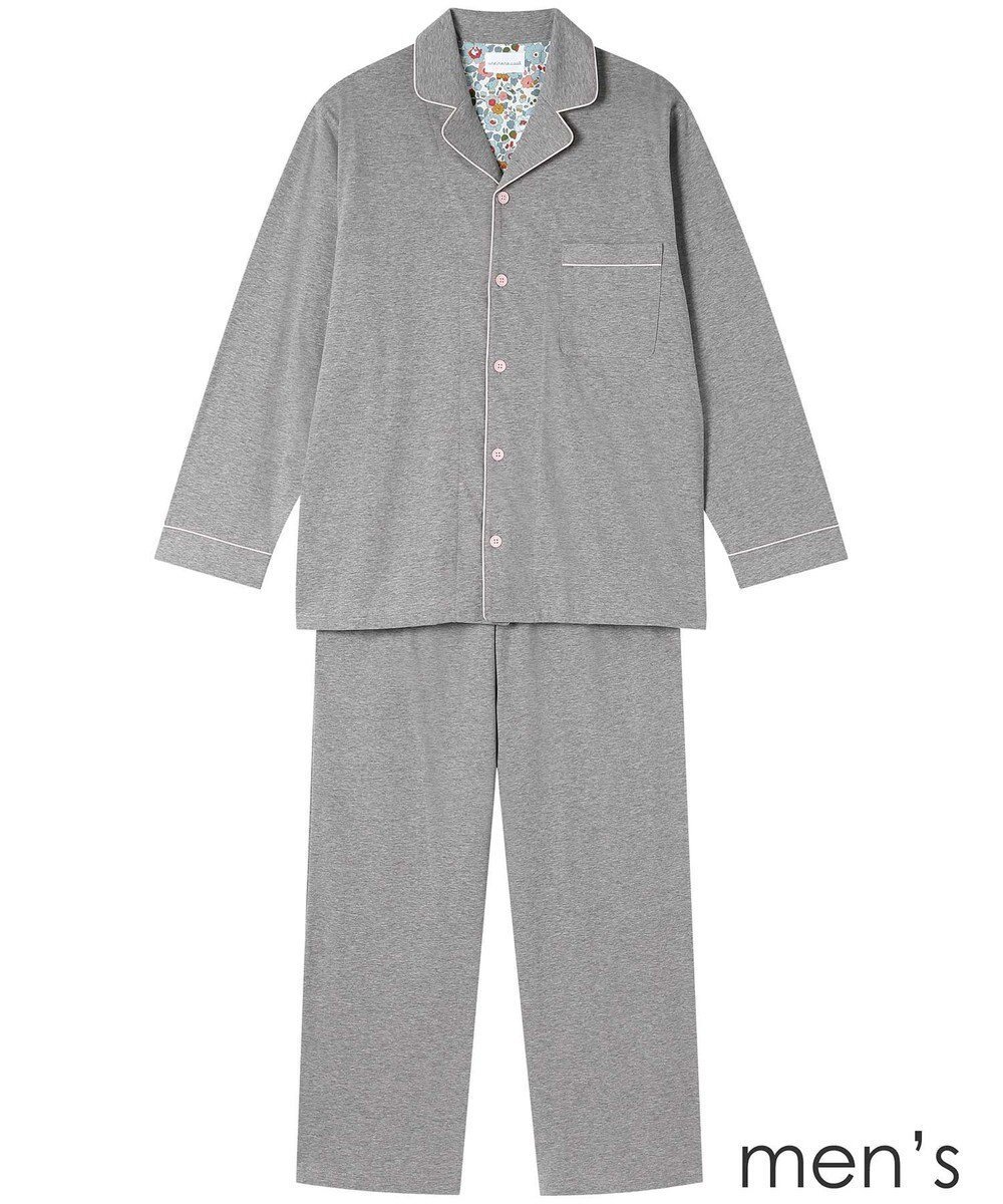 【ウンナナクール/une nana cool / MEN】の【綿100%】ラスティック天竺メンズパジャマ MADE WITH LIBERTY FABRIC インテリア・キッズ・メンズ・レディースファッション・服の通販 founy(ファニー) 　ファッション　Fashion　メンズファッション　Fashion for Men　パイピング　Piping, Trim Design　パジャマ　Pajamas, Sleepwear　メンズ　Men's, Menswear　リラックス　Relax, Relaxed Fit　おすすめ　Recommended / Our Picks　ギフト プレゼント　Gift / Present　LG|ID: prp329100004665075 ipo3291000000034322188
